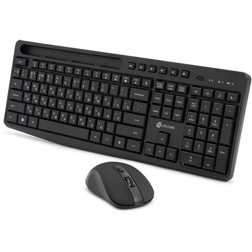 Комплект (клавиатура+мышь) Oklick S275W, USB, беспроводной, черный [1993113]