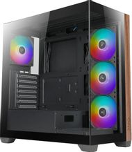 Изображение товара Корпус ATX Full-Tower AZZA Neptune без блока питания черный с прозрачными панелями