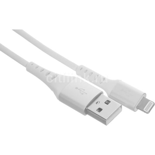 Кабель Cactus CS-LG.USB.A-1, Lightning (m) - USB (m), 1м, MFI, белый