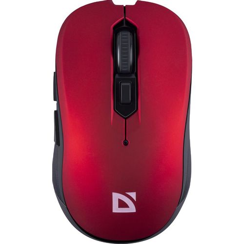 Мышь беспроводная Defender Gassa MM-105, радио, оптическая, USB, 1600dpi, красный [52103]