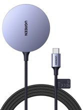 Изображение товара Беспроводное зарядное устройство UGREEN CD245 USB-C 15Вт серый