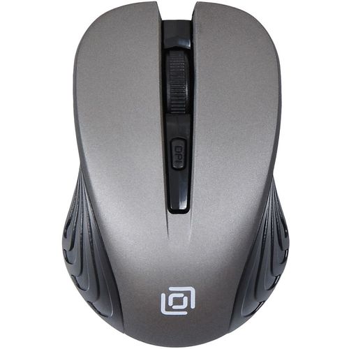 Мышь беспроводная Oklick 545MW, радио, оптическая, USB, 1600dpi, черный и серый [368629]