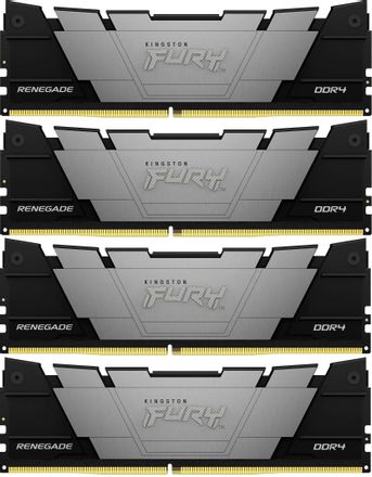 Оперативная память Kingston Fury Renegade Black KF432C16RB12K4/64 DDR4 - 4x 16ГБ 3200МГц, DIMM, Ret