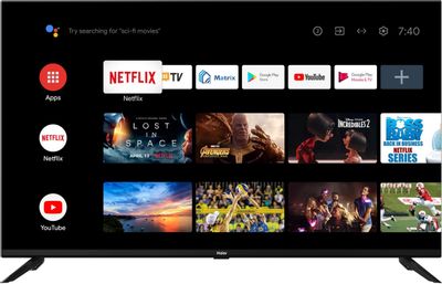 43" Телевизор HAIER 43 Smart TV DX2, 4K Ultra HD, черный, СМАРТ ТВ ...