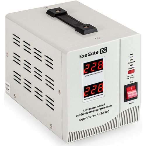 Стабилизатор напряжения EXEGATE Expert Turbo AST-1500 белый [ex291730rus]