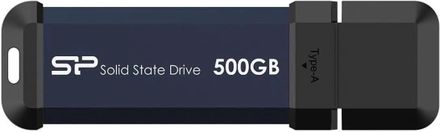 Внешний диск SSD Silicon Power MS60, 500ГБ, синий [sp500gbuf3s60v1b]
