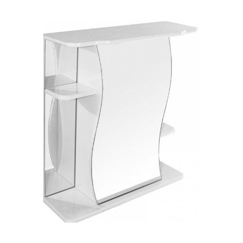 Шкаф MIXLINE Венеция 60 без подсветки, с зеркалом, подвесной, 600х690х240 мм, белый [77001136] MIXLINE