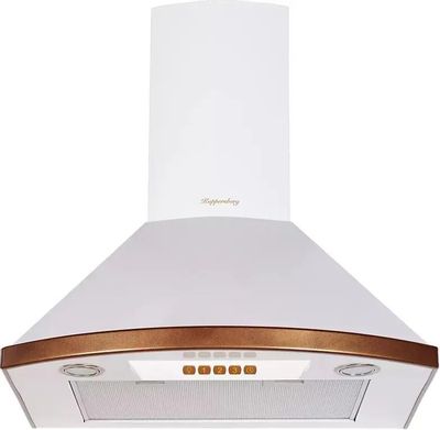 Вытяжка каминная KUPPERSBERG Bona 60 W, белый/бронзовый, кнопочное ...