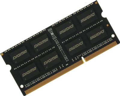 Оперативная память Digma DGMAS31600008D DDR3L -  1x 8ГБ 1600МГц, для ноутбуков (SO-DIMM),  Ret