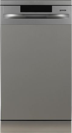 Посудомоечная машина Gorenje GS520E15S (2 корзины), узкая, напольная, 44.8см, загрузка 9 комплектов, нержавеющая сталь