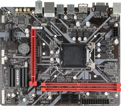 Материнская плата GIGABYTE B365M H, LGA 1151v2, Intel B365, mATX, Ret ...