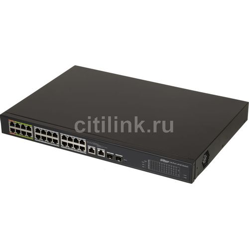 Коммутатор Dahua DH-LR2226-24ET-360, управляемый, 26 RJ-45, 10/100/1000 Мбит/с