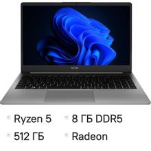 Изображение товара Ноутбук TECNO MegaBook K15SFA 15.6" IPS AMD Ryzen 5 7535HS