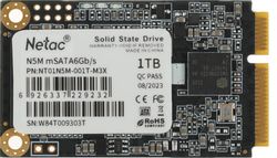 Изображение товара 1ТБ SSD накопитель NETAC N5M mSATA, SATA III, mSATA [nt01n5m-001t-m3x]