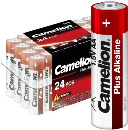 AA Батарейка CAMELION Plus Alkaline LR6-PB24,  24 шт.