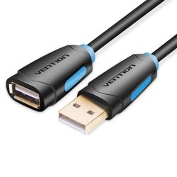 Изображение товара Кабель-удлинитель USB 2.0 CBCBF VENTION 1 м позолоченные контакты Изображение товара Кабель-удлинитель USB 2.0 CBCBF VENTION 1 м позолоченные контакты