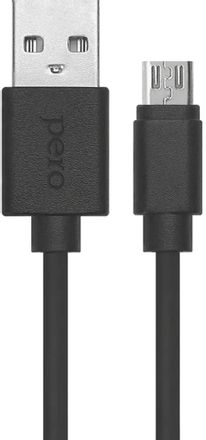 Кабель PERO DC-03,  micro USB (m) -  USB (m),  черный [prdc-03mu2mb]