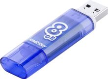 Флешка USB SMARTBUY Glossy 8ГБ, USB3.0, темно-синий [sb8gbgs-db ...