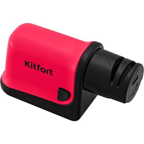Точилка для ножей KitFort КТ-4099-1, электрическая, 3.8Вт, малиновый