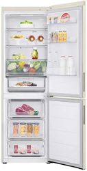 Холодильник двухкамерный LG GC-B459AEMW инверторный, бежевый — фото 1