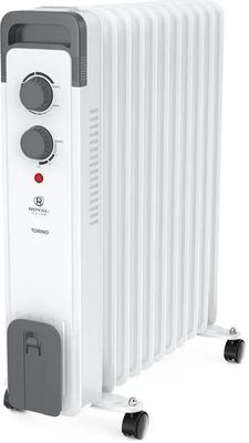 Масляный радиатор Royal Clima Torino ROR-T11-2500M, с терморегулятором, 2500Вт, 11 секций, 3 режима, белый