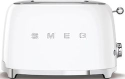 Тостер SMEG TSF01WHEU, белый/серебристый