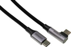 Кабель UGREEN US255, USB Type-C (m) - USB Type-C (m), 3м, серый / черный