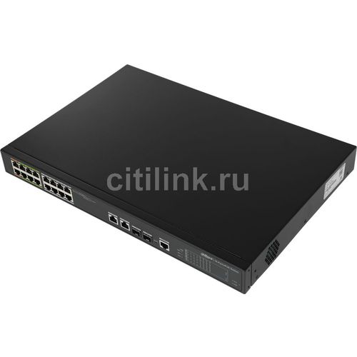 Коммутатор Dahua DH-LR2218-16ET-240, управляемый, 18 RJ-45, 100 Мбит/с