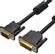 Изображение товара Кабель DVI VENTION EACBG,  DVI-I Dual Link (m) (прямой) -  VGA (m) (прямой),  GOLD ,  круглое,  1.5м,  черный
