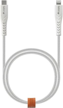 Кабель LYAMBDA LCLm05-WH,  Lightning (m) -  USB Type-C (m),  0.5м,  MFI,  3A,  белый