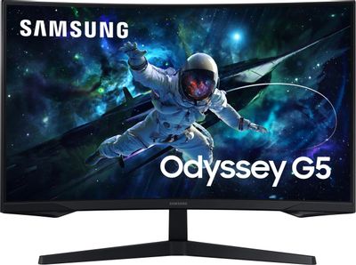 27" Монитор Samsung Odyssey G5 S27CG550EI, 2560x1440, VA, 165Гц, 1хHDMI ...