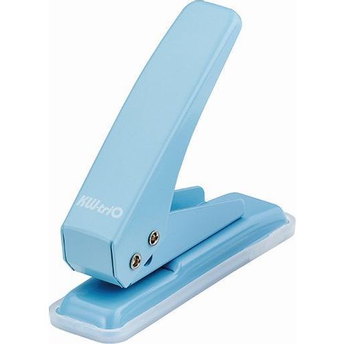 Дырокол KW-Trio 09190LIGHT BLUE, металлический, до 20 листов