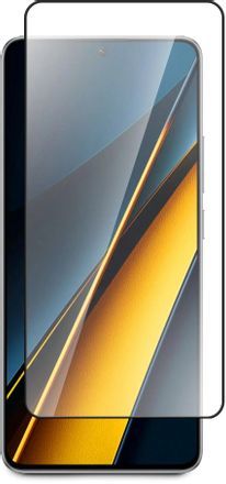 Защитное стекло для экрана BORASCO для Xiaomi Poco X6 антиблик, 159х72 мм, 2.5D, 1 шт, прозрачный [72970]