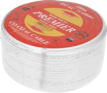 Изображение товара Кабель PREMIER RG-6/U BC WT 100м белый медный для видеосигнала