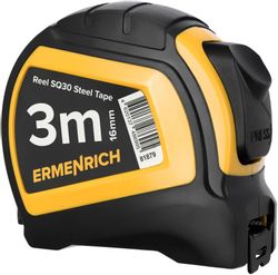 Рулетка строительная ERMENRICH SQ30, 3м x16мм