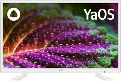 24" Телевизор BBK 24LEX-7290/TS2C, HD, белый, СМАРТ ТВ, YaOS – купить в ...