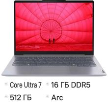 Изображение товара Ноутбук Lenovo Thinkbook 14 G7 IML 14 IPS Intel Core Ultra 7 155H 16GB 512GB SSD Wi-Fi Bluetooth Wi
