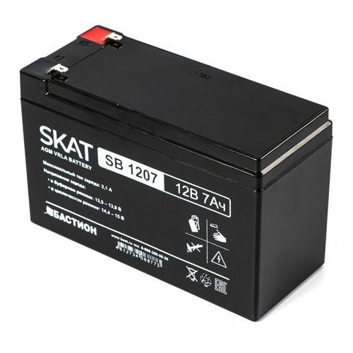 Аккумуляторная батарея БАСТИОН SKAT SB 1207 для ИБП, 12В, 7Ач [2533]
