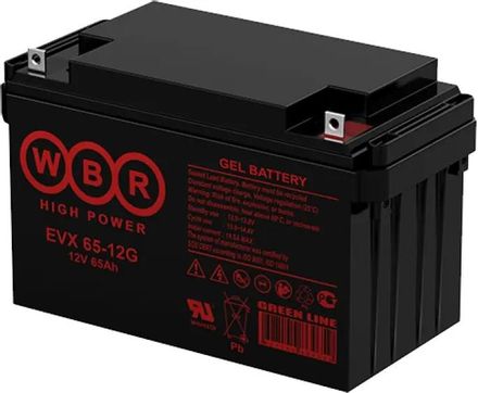 Аккумуляторная батарея WBR EVX65-12G для ИБП,  12В,  65Ач [evx65-12g wbr]