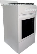 Газовая плита Flama RG 24011 W, газовая духовка, без крышки, сталь ...