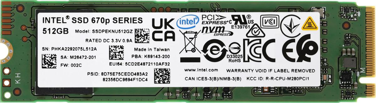 Intel ssd deals nvme