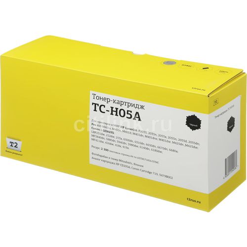 Картридж T2 CE505A, CE505A, черный / TC-H05A