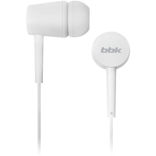 Наушники BBK EP-1002S, 3.5 мм, внутриканальные, белый [ep-1002s (w)]