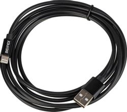 Кабель Lightning (m) - USB (m), 2м, черный