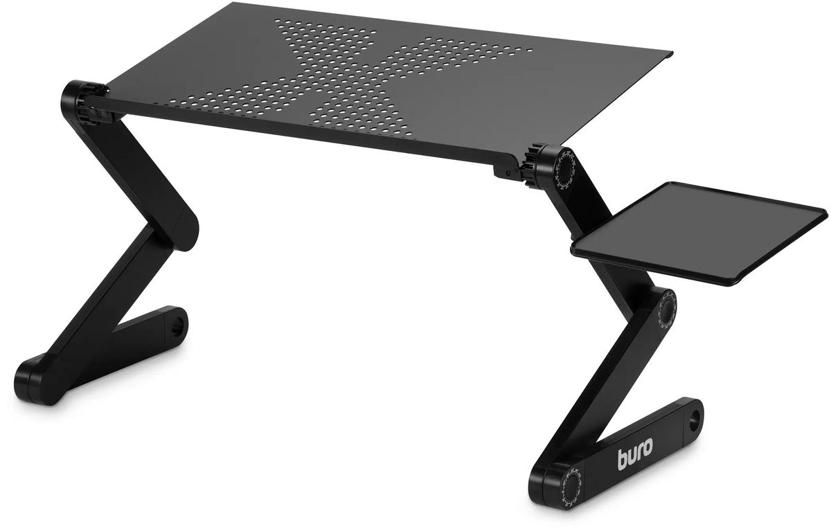 Стол для ноутбука регулируемый Buro BU-804, металл, черный