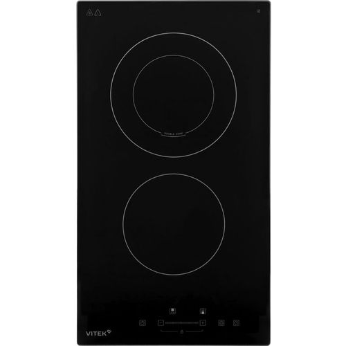 Электрическая варочная поверхность Vitek VHE3220, конфорок: 2 шт., стеклокерамика, независимая, черный