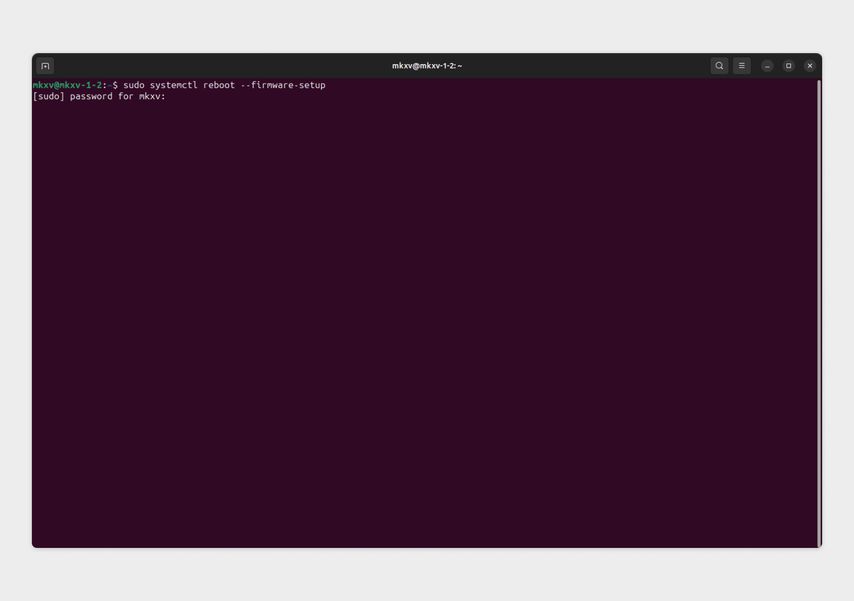 Интерфейс терминала в операционной системе Ubuntu