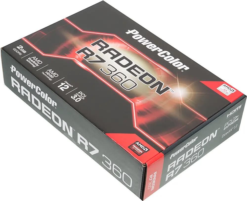 Видеокарта PowerColor AMD Radeon R7 360 AXR7 360 2GBD5-DHE 2ГБ GDDR5, Ret –  купить в Ситилинк | 343569