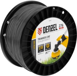 Изображение товара Леска для садовых триммеров DENZEL 96807, 2мм, 276м Изображение товара Леска для садовых триммеров DENZEL 96807, 2мм, 276м