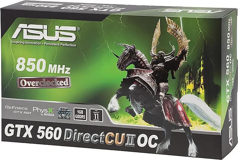 ASUS NVIDIA GeForce GTX 560 1 GDDR5 OC Ret engtx560 dcii oc 2di 1gd5 613843